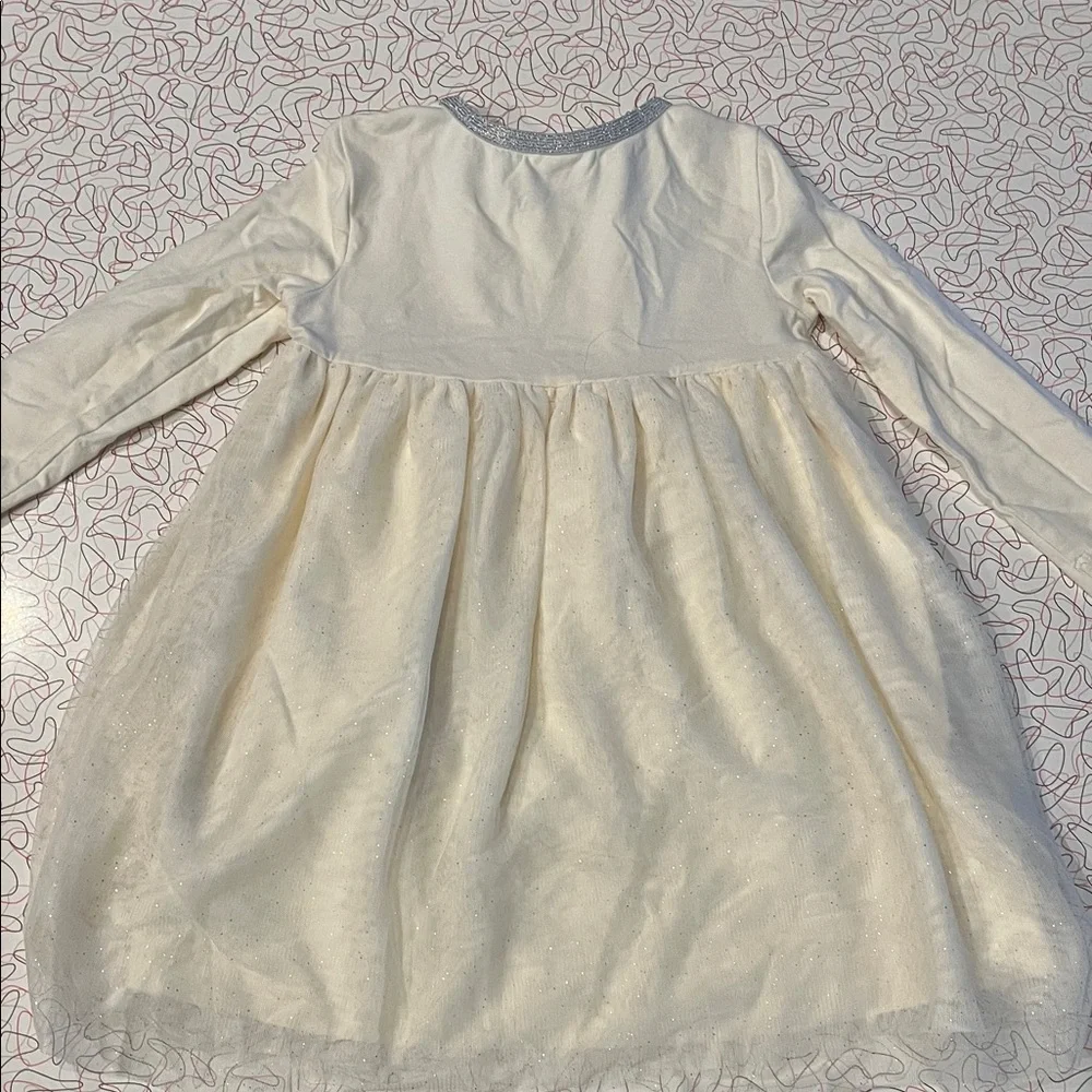 Hanna Andersson Cream Tulle Tutu‎ Dress with Pegasus Embroidery Size 3